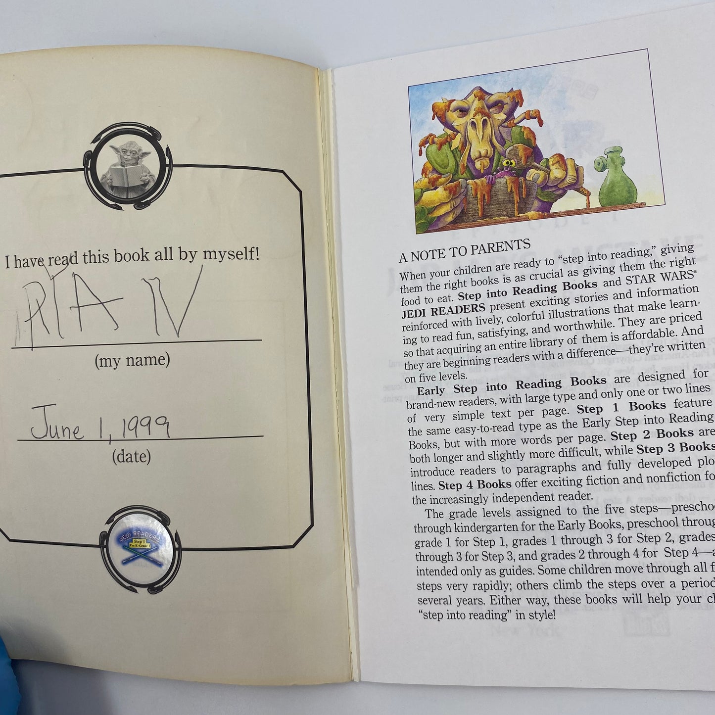 Star Wars Episode I Jar Jar's Mistake book (1999) Random House