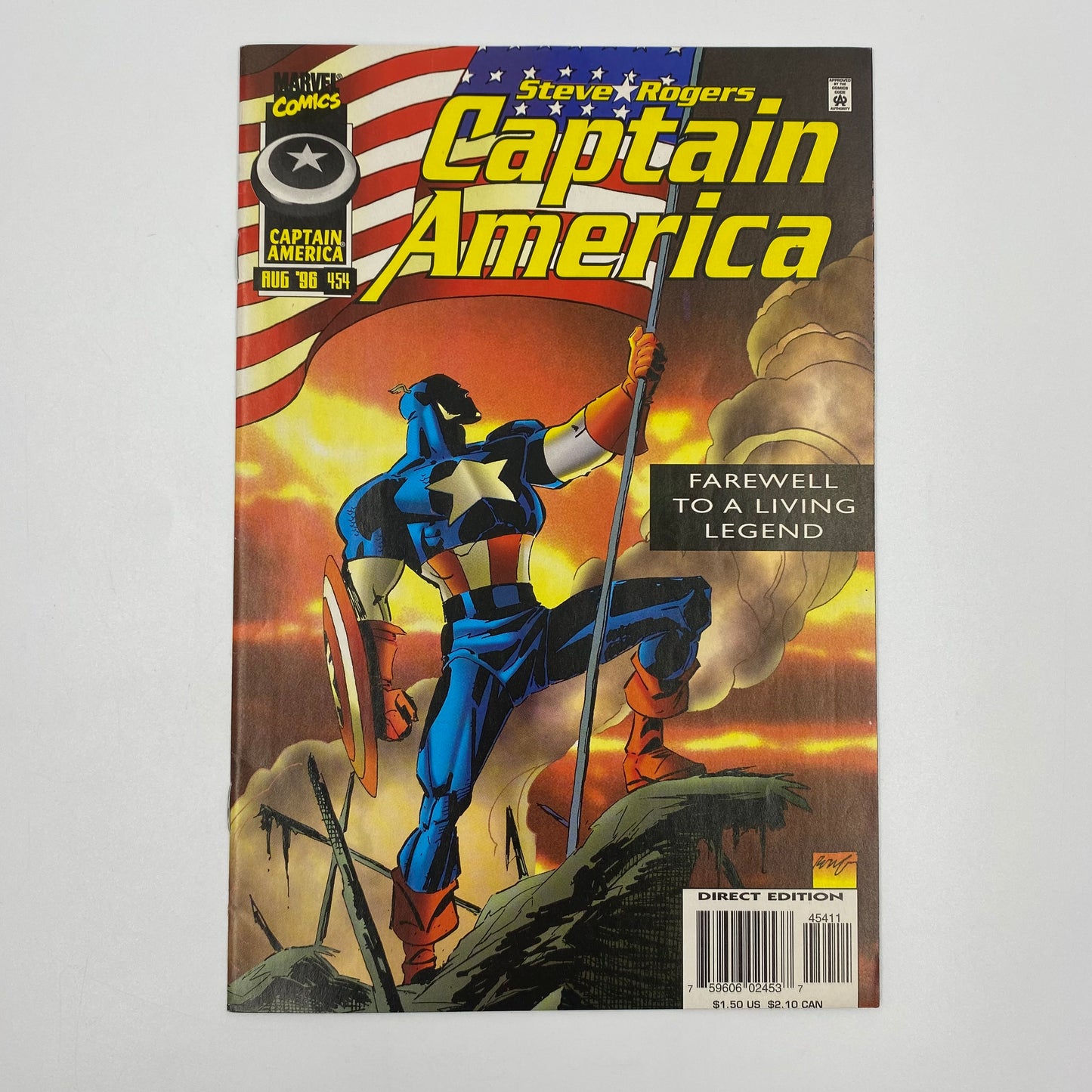 Captain America Retirement Party Fun Pack: Captain America #443 & #454 (1995 & 1996) Marvel