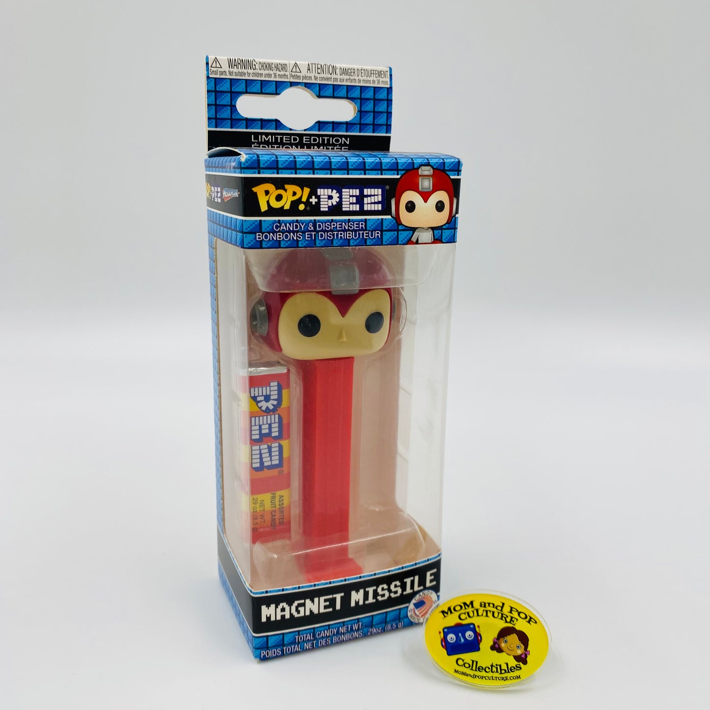 Mega Man Magnet Missle Pop! + PEZ dispenser (2018) boxed