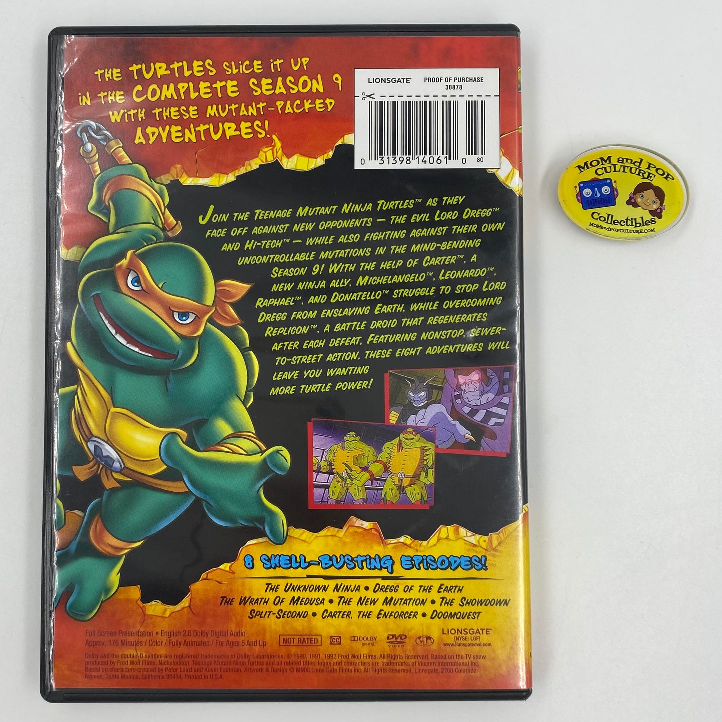 Teenage Mutant Ninja Turtles Complete Season 9 DVD (2011) Lionsgate