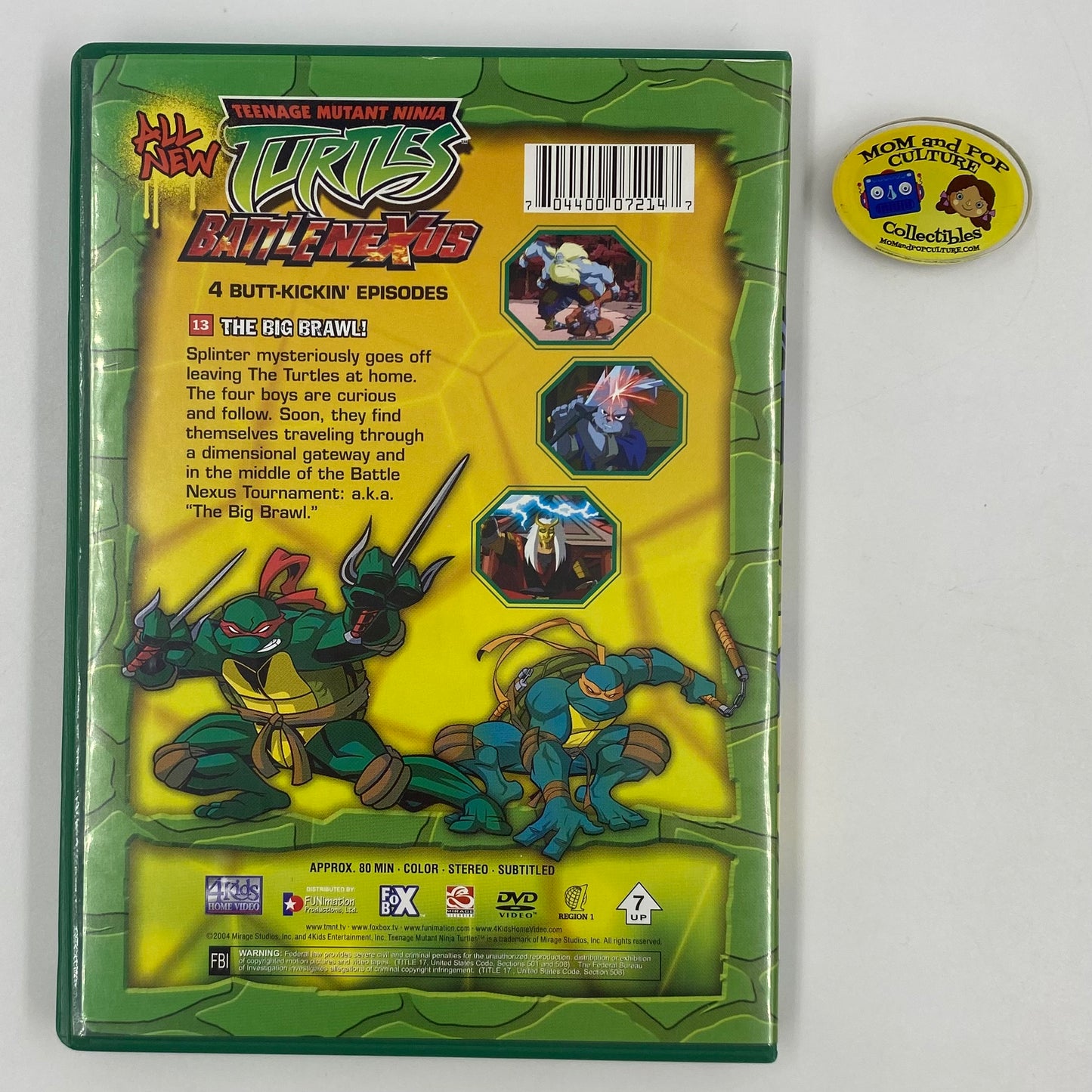 Teenage Mutant Ninja Turtles vol. 13 Battle Nexus DVD (2004) 4 Kids Home Video