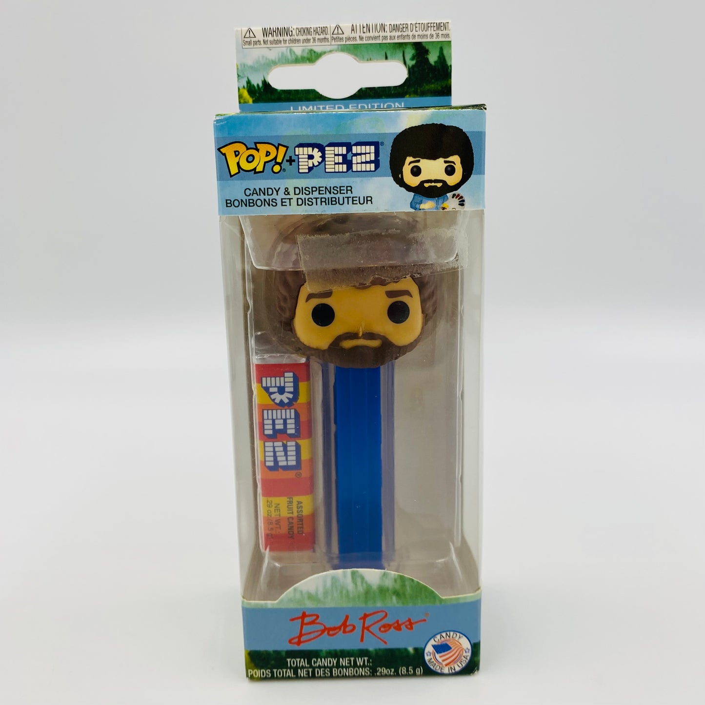 Bob Ross Pop! + PEZ dispenser (2018) boxed