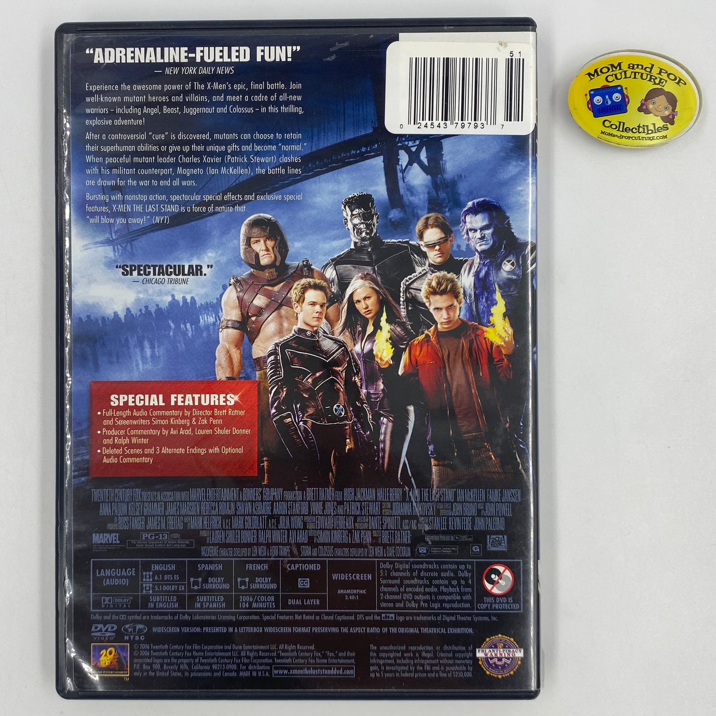 X-Men The Last Stand widescreen DVD (2006) 20th Century Fox Home Entertainment
