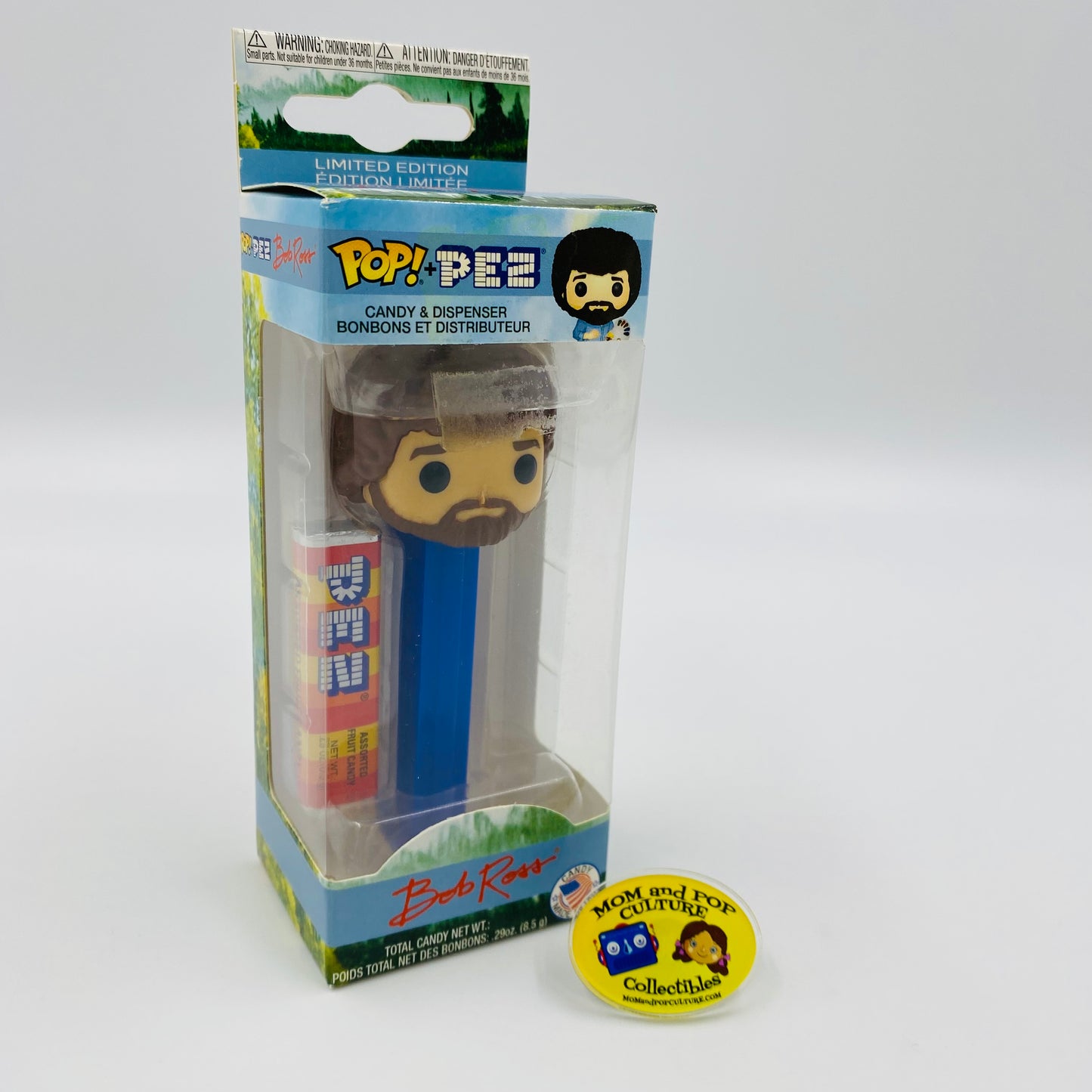 Bob Ross Pop! + PEZ dispenser (2018) boxed