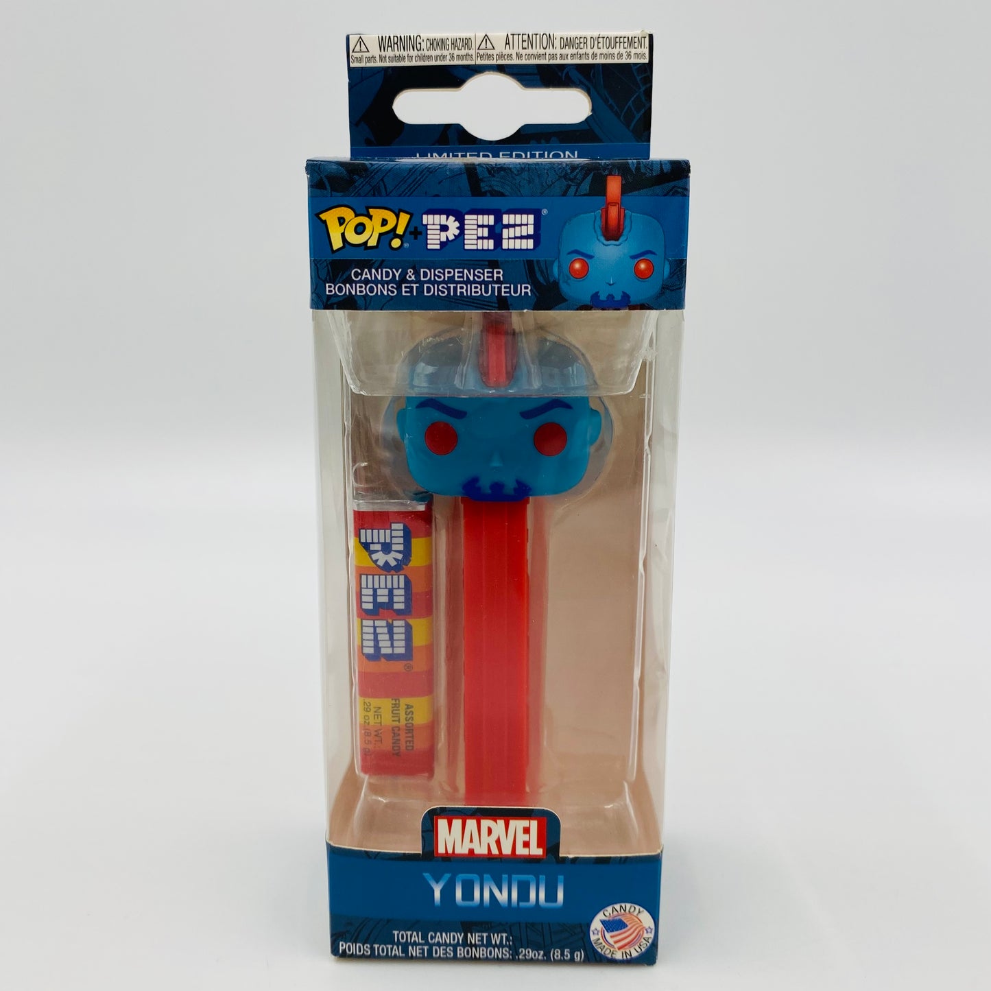 Marvel Guardians of the Galaxy Yondu Pop! + PEZ dispenser (2018) boxed