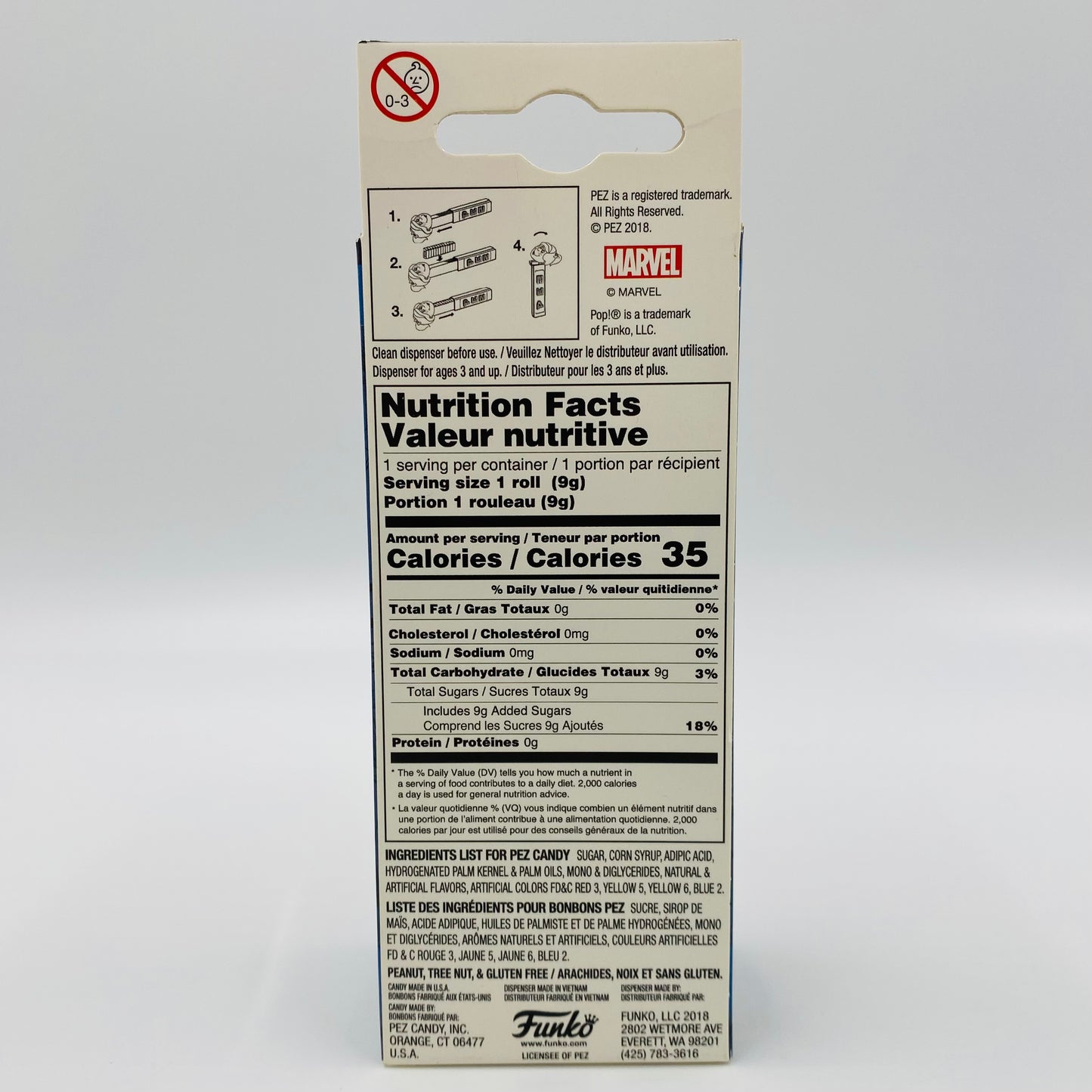 Marvel Guardians of the Galaxy Yondu Pop! + PEZ dispenser (2018) boxed