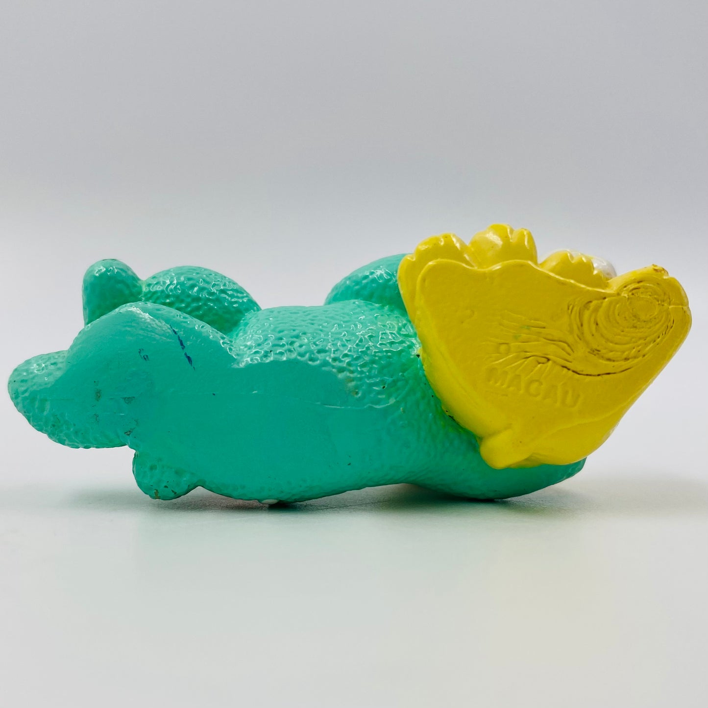 Cabbage Patch Kids green pajamas/yellow puppy loose PVC figurine (1984) Panosh Place