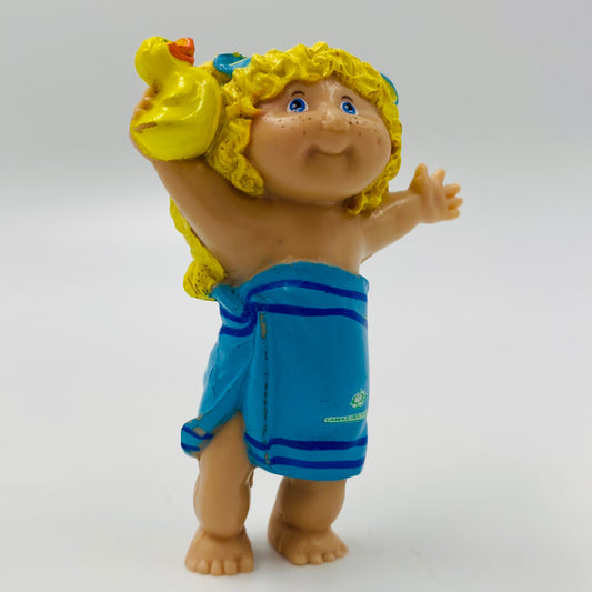 Cabbage Patch Kids blonde hair/blue towel loose PVC figurine (1984) Panosh Place