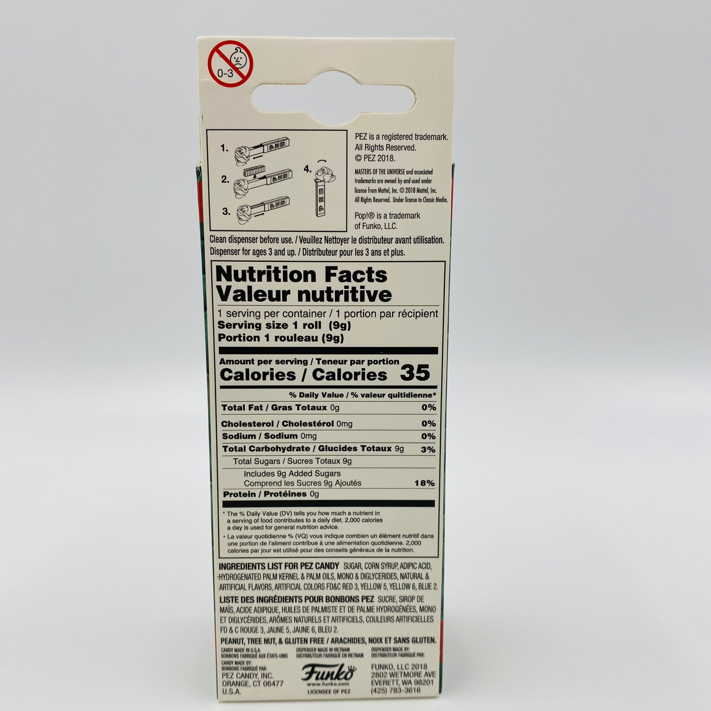 Masters of the Universe Merman Pop! + PEZ dispenser (2018) boxed