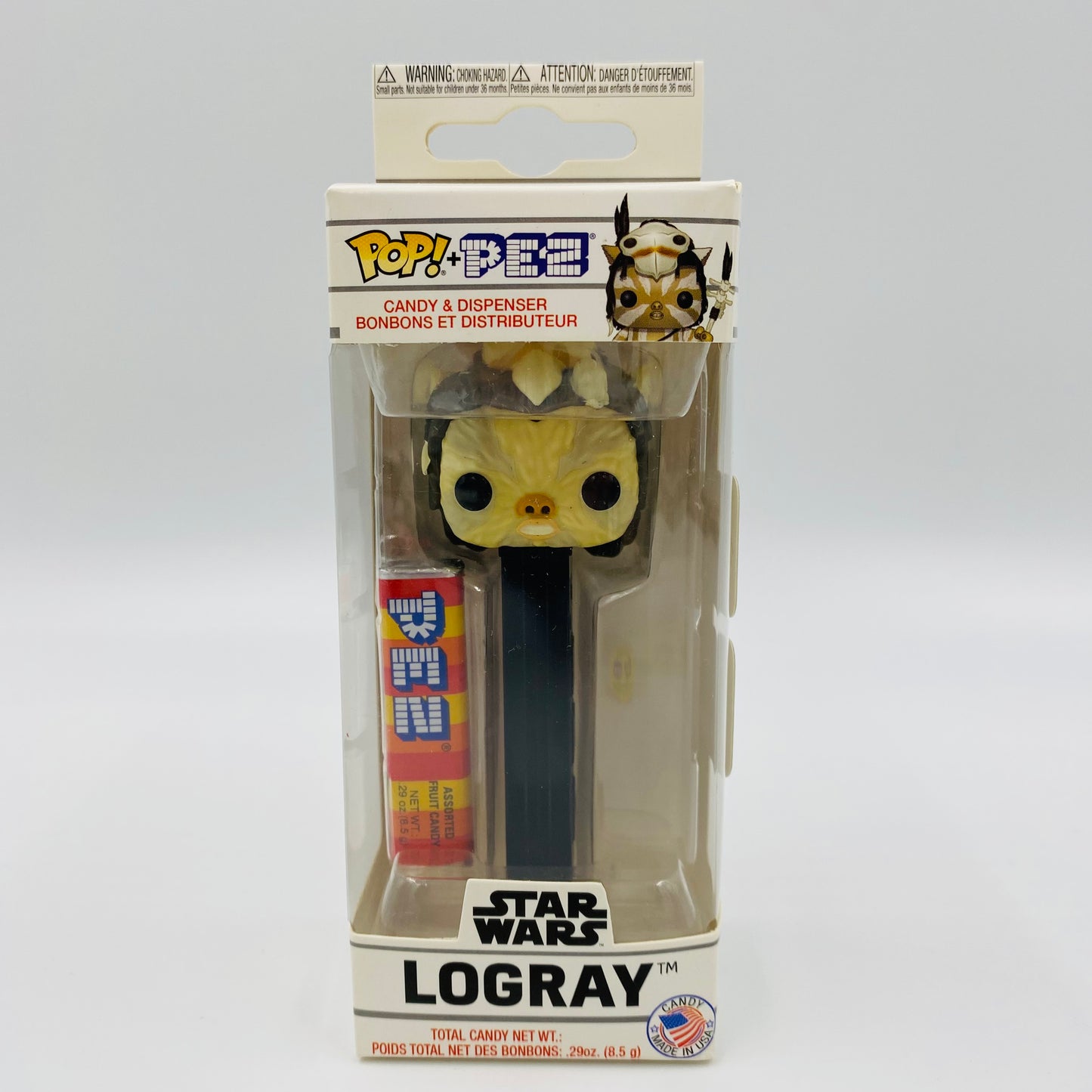Star Wars Ewok Logray Pop! + PEZ dispenser (2019) boxed