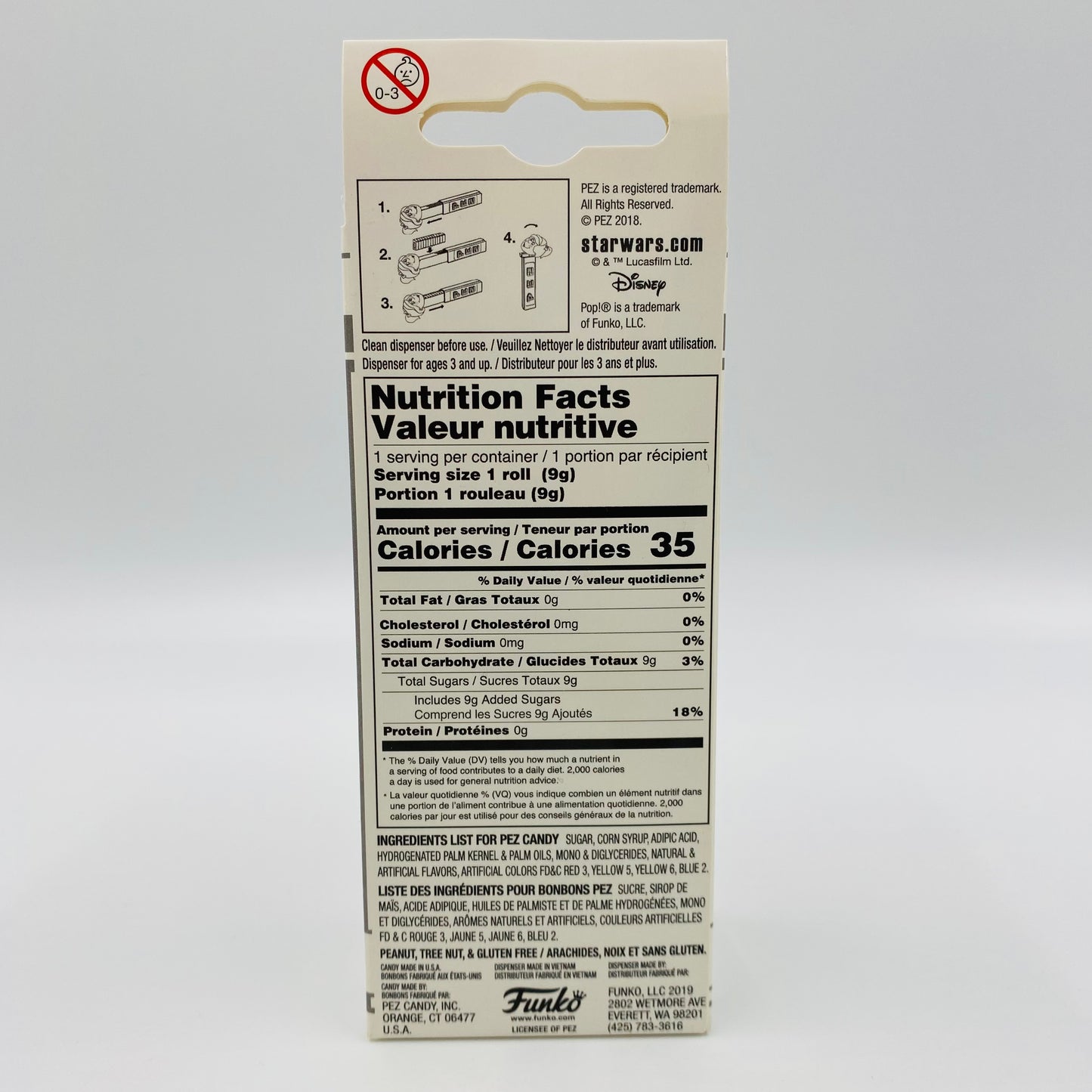 Star Wars Ewok Logray Pop! + PEZ dispenser (2019) boxed