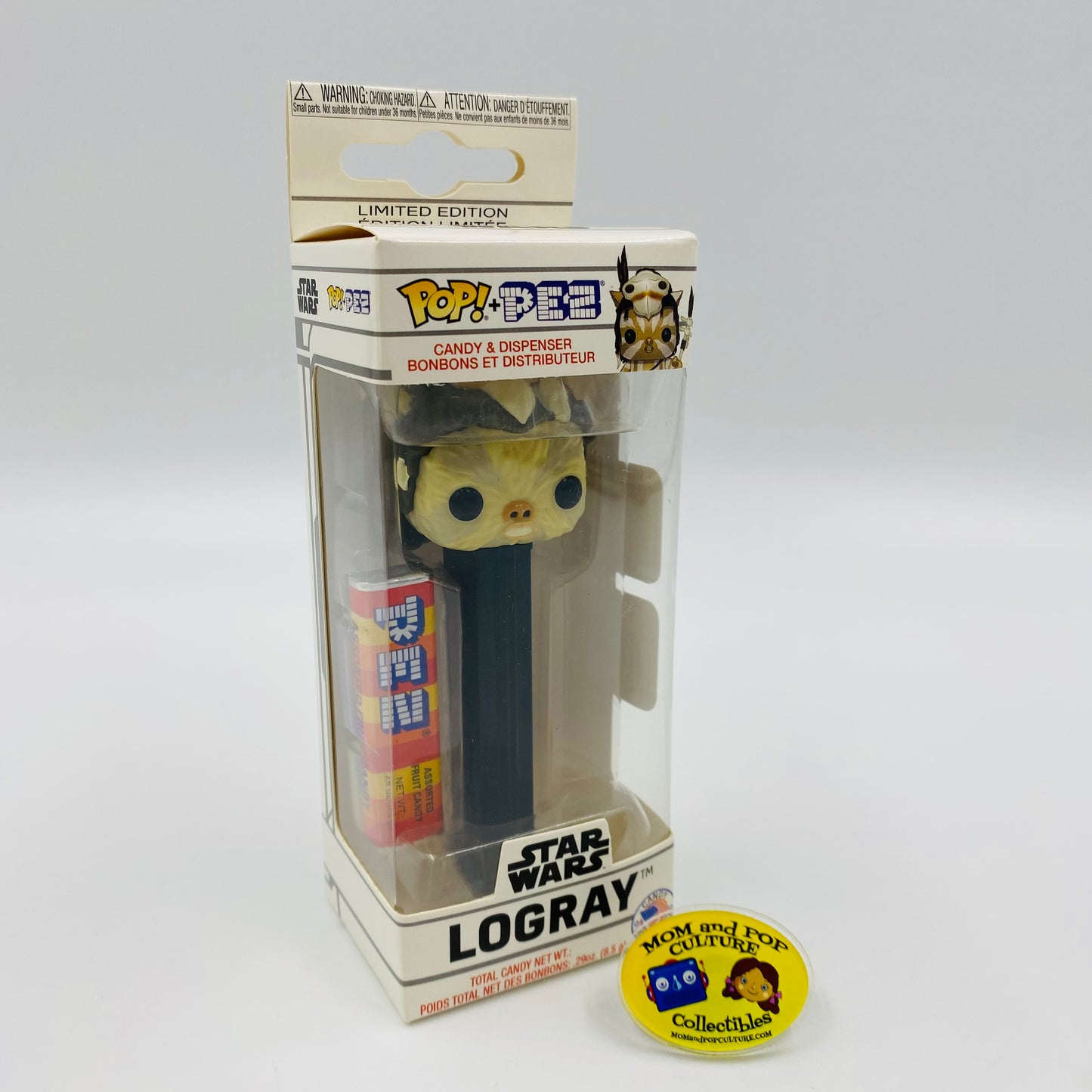 Star Wars Ewok Logray Pop! + PEZ dispenser (2019) boxed
