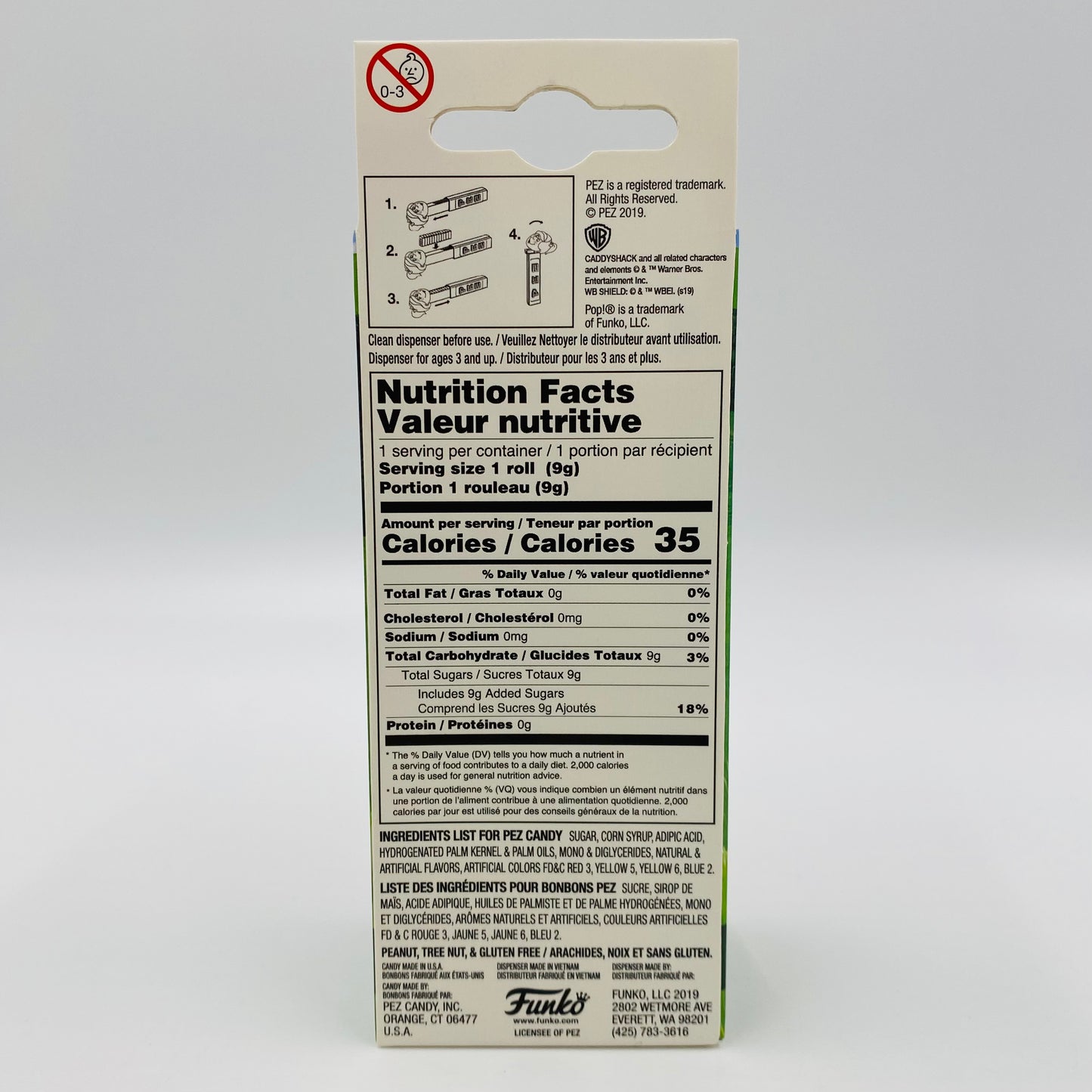 Caddyshack Gopher Pop! + PEZ dispenser (2019) boxed