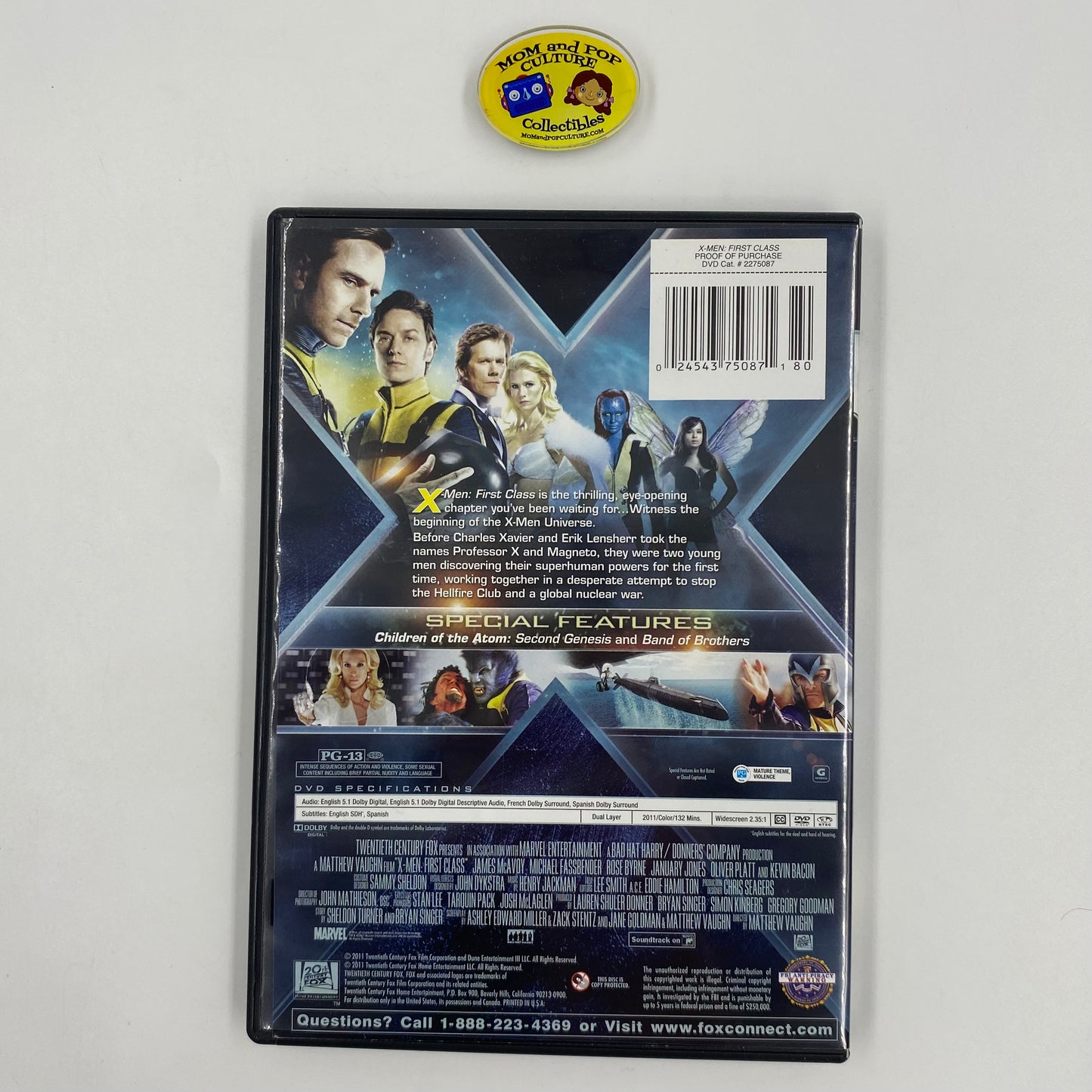 X-Men First Class DVD (2011) 20th Century Fox Home Entertainment