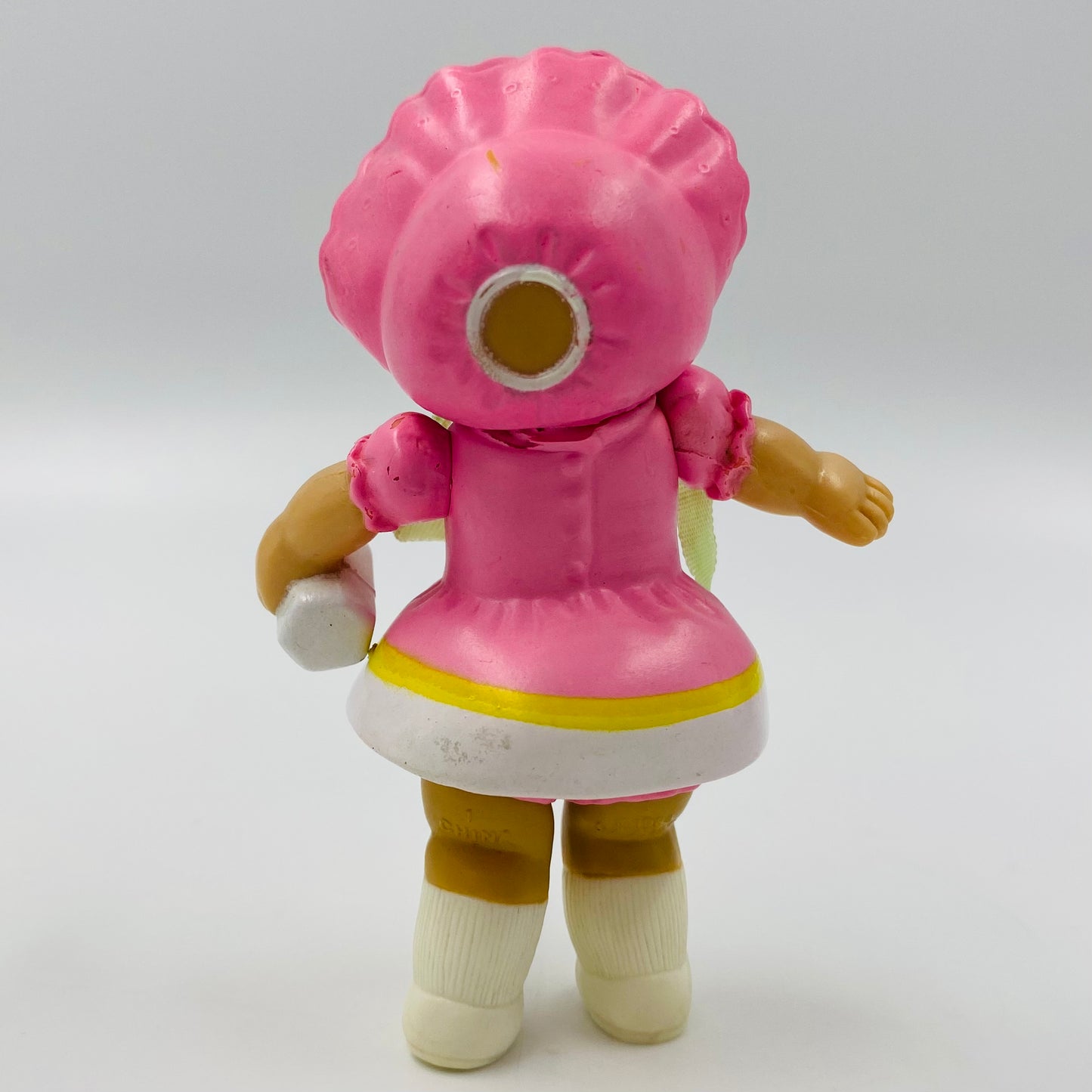 Cabbage Patch Kids pink outfit with yellow flowers/milk bottle loose 3.5” poseable figure (1984) Panosh Place