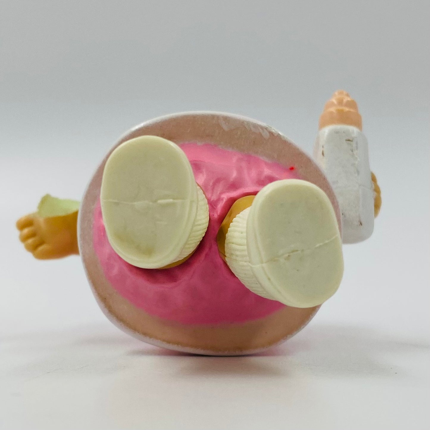 Cabbage Patch Kids pink outfit with yellow flowers/milk bottle loose 3.5” poseable figure (1984) Panosh Place