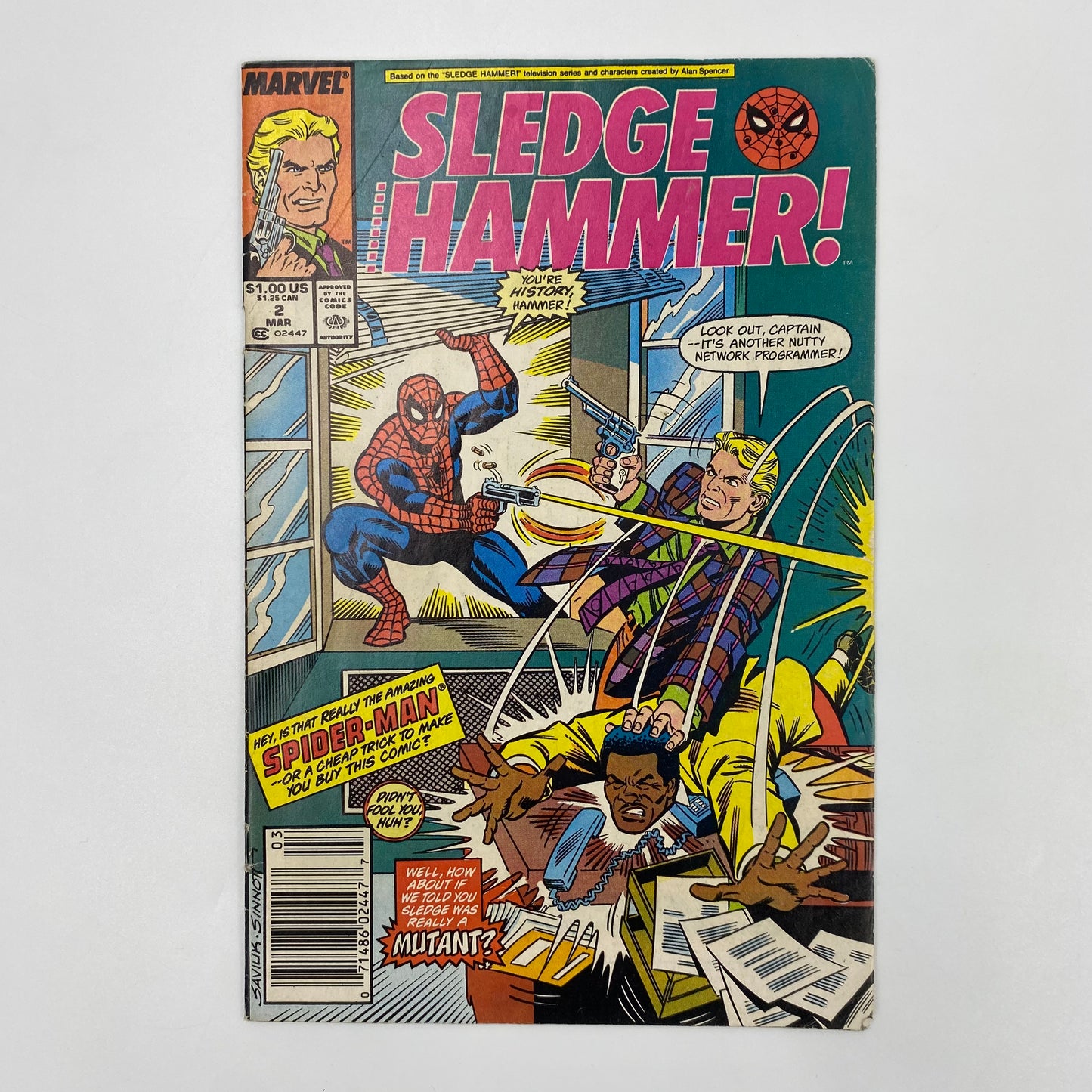 Sledge Hammer #2 (1988) Marvel (GD+)