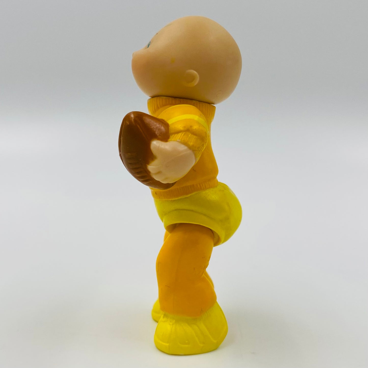 Cabbage Patch Kids yellow & orange outfit/football loose 3.5” poseable figure (1984) Panosh Place