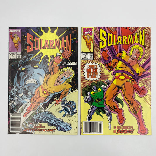 Solarman #1-2 (1989-1990) Marvel (FN-, FN)