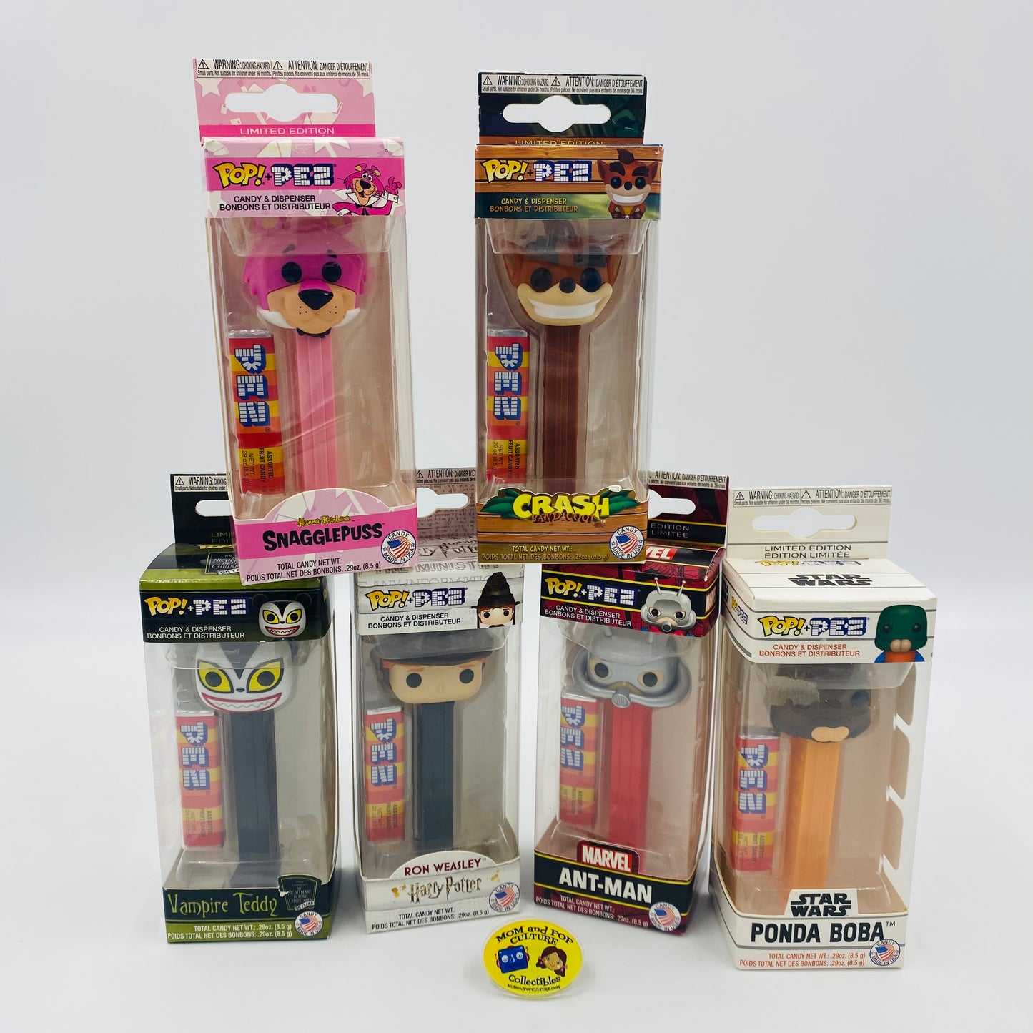 M&PC Pop! + PEZ Dispenser FUN PACK: Starter Pack #2