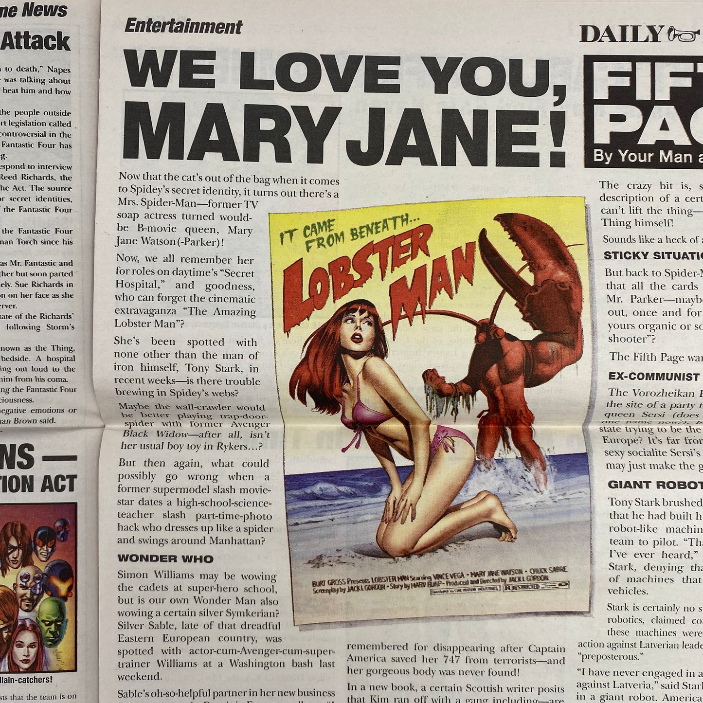 Daily Bugle Civil War Newspaper Special (2006) Marvel