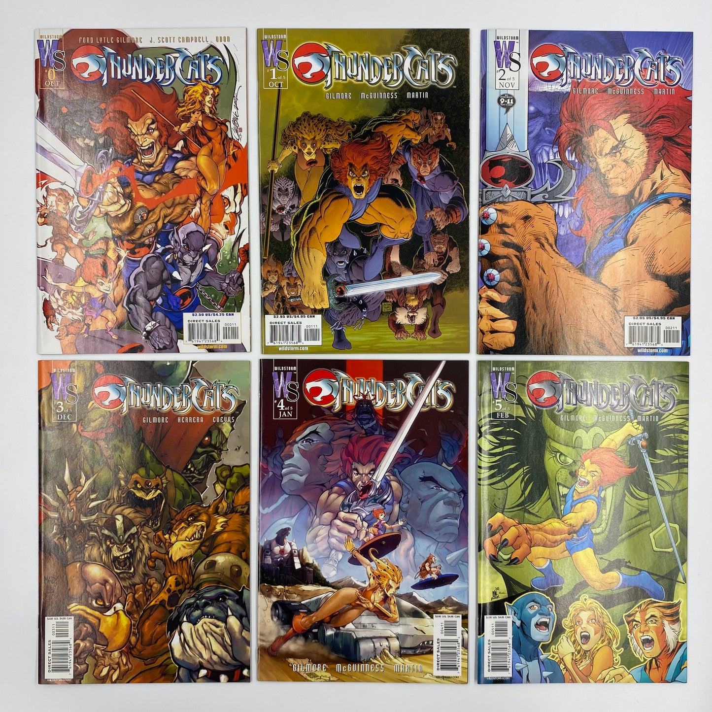 Thundercats #0-5 (2002) DC/Wildstorm