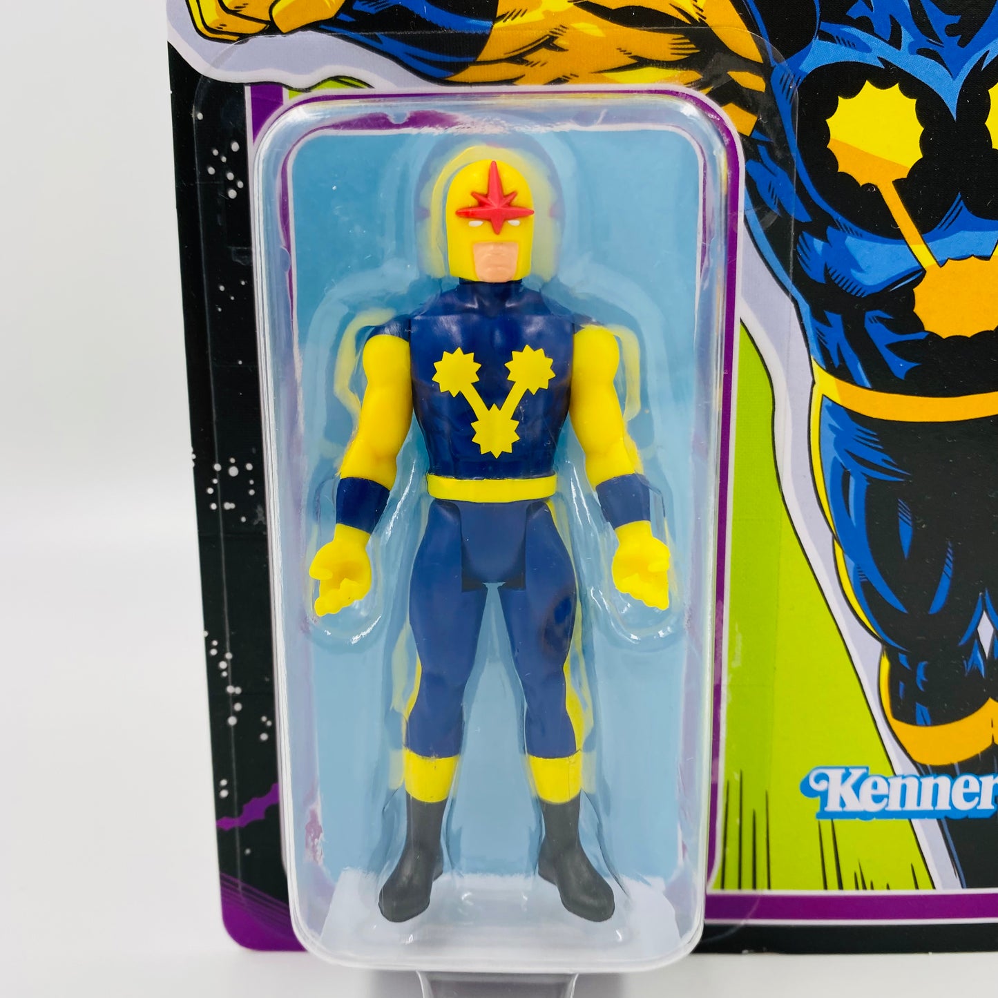 Marvel Legends Retro Nova carded 3.75” action figure (2022) Kenner (Hasbro)