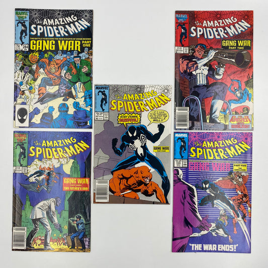 Amazing Spider-Man #284-288 “Gang War” (1987) Marvel (VG to FN)
