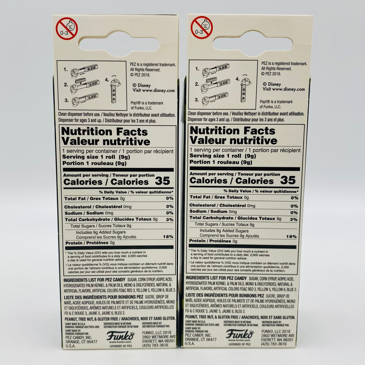 M&PC Pop! + PEZ Dispenser FUN PACK: Disney Nightmare Before Christmas Pumpkin King & Vampire Teddy