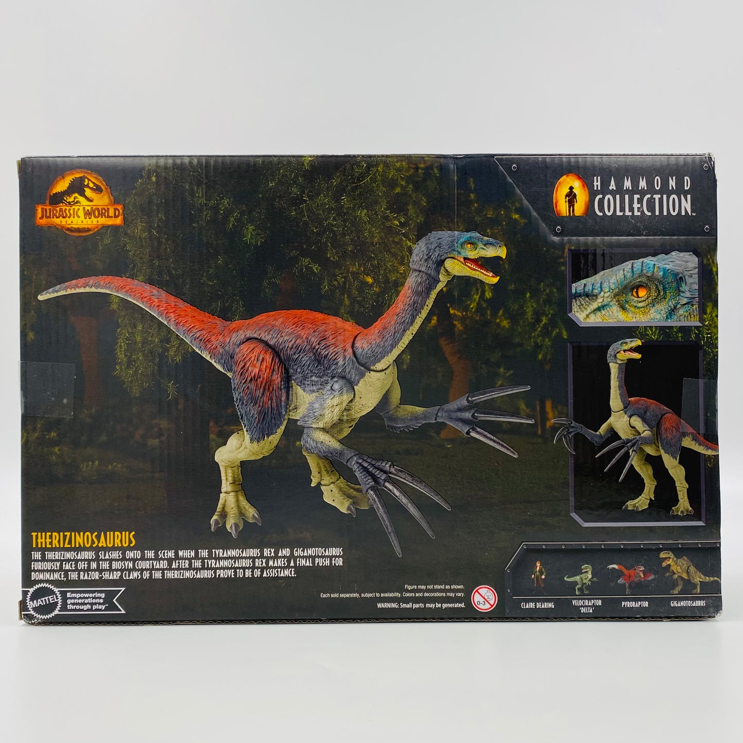 Jurassic World Hammond Collection Therizinosaurus boxed action figure (2024) Mattel