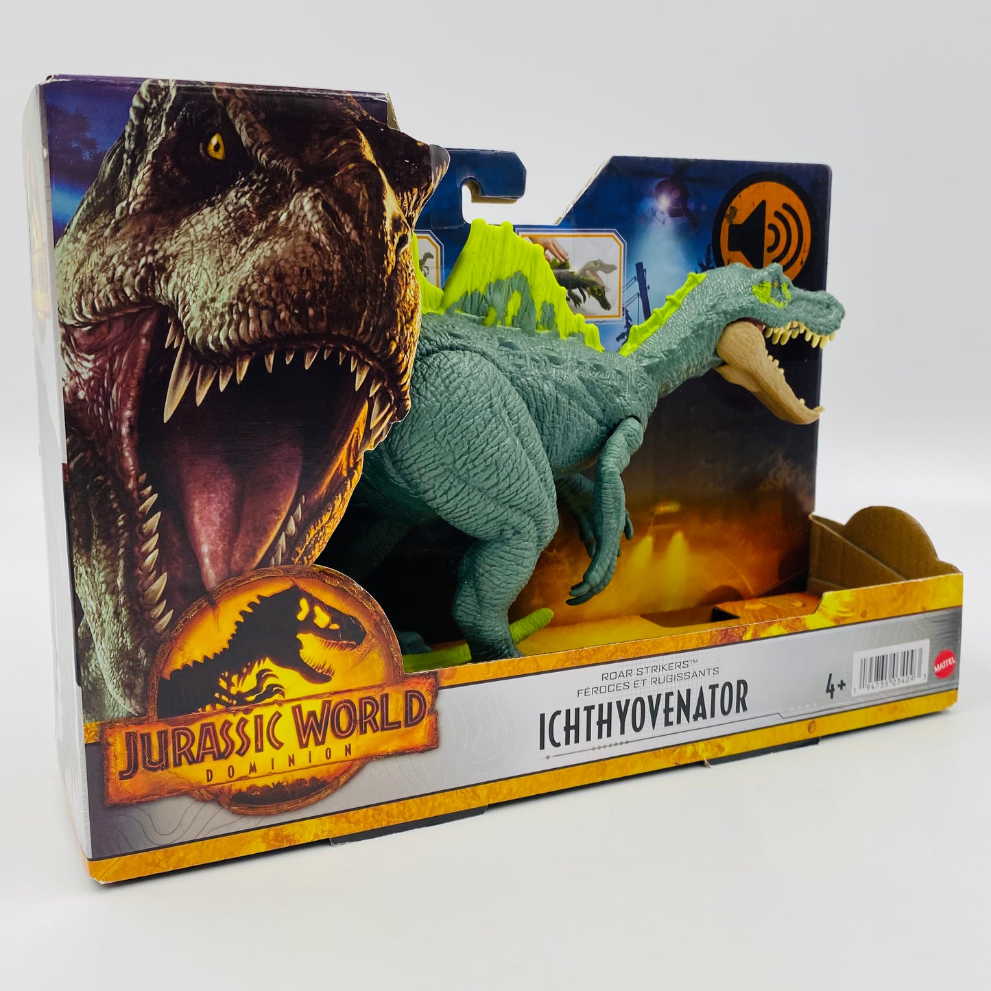 Jurassic World Dominion Roar Strikers Ichthyovenator carded action figure (2022) Mattel
