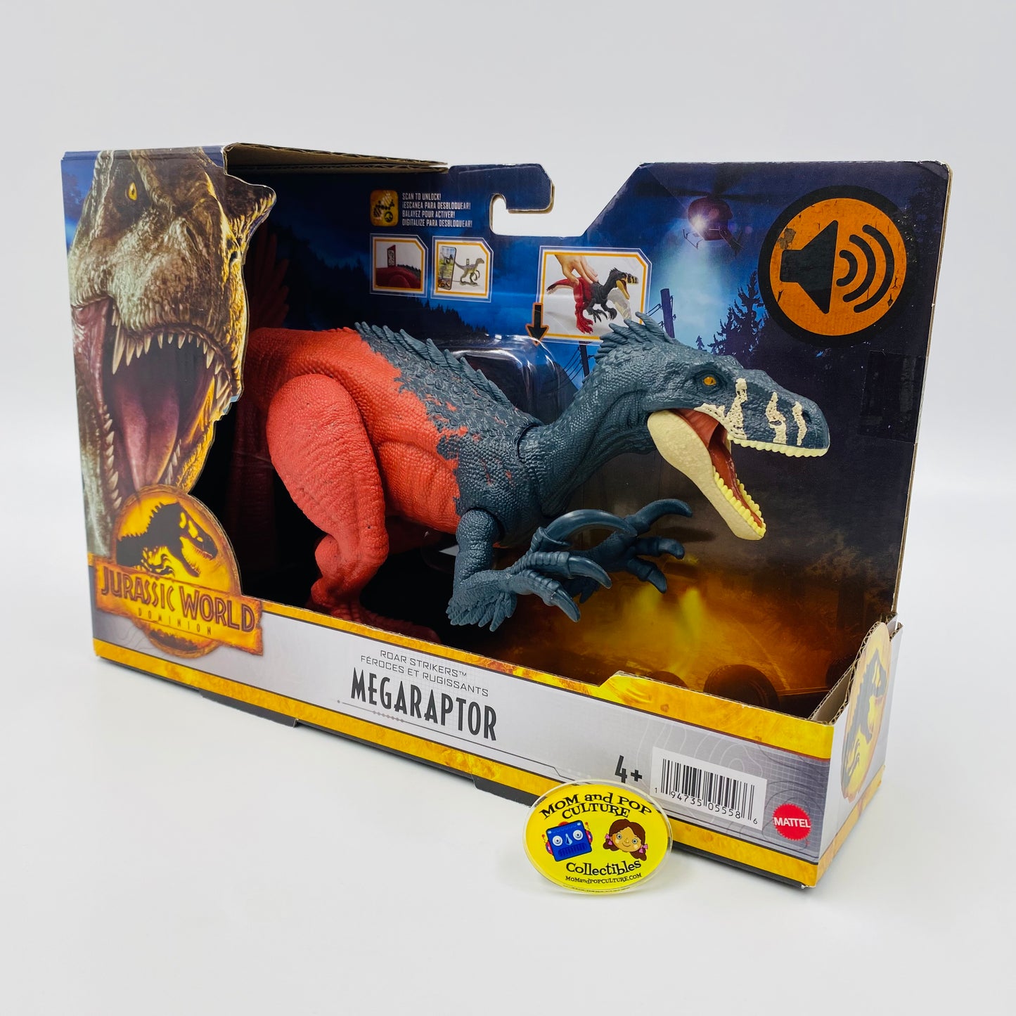 Jurassic World Dominion Roar Strikers Megaraptor carded action figure (2022) Mattel
