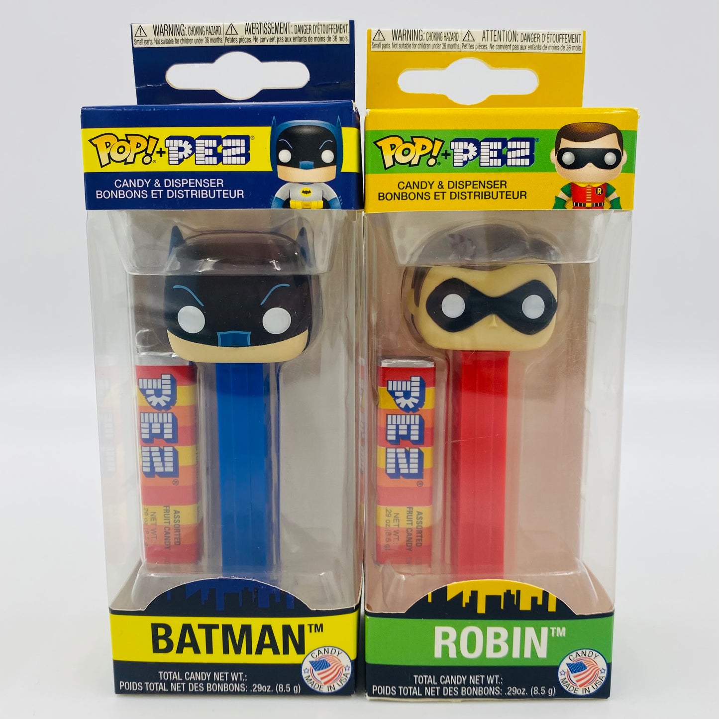 M&PC Pop! + PEZ Dispenser FUN PACK: Batman & Robin