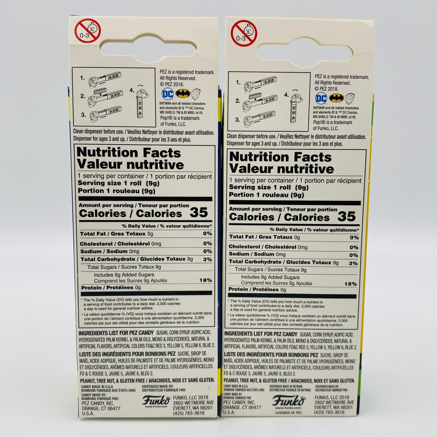 M&PC Pop! + PEZ Dispenser FUN PACK: Batman & Robin