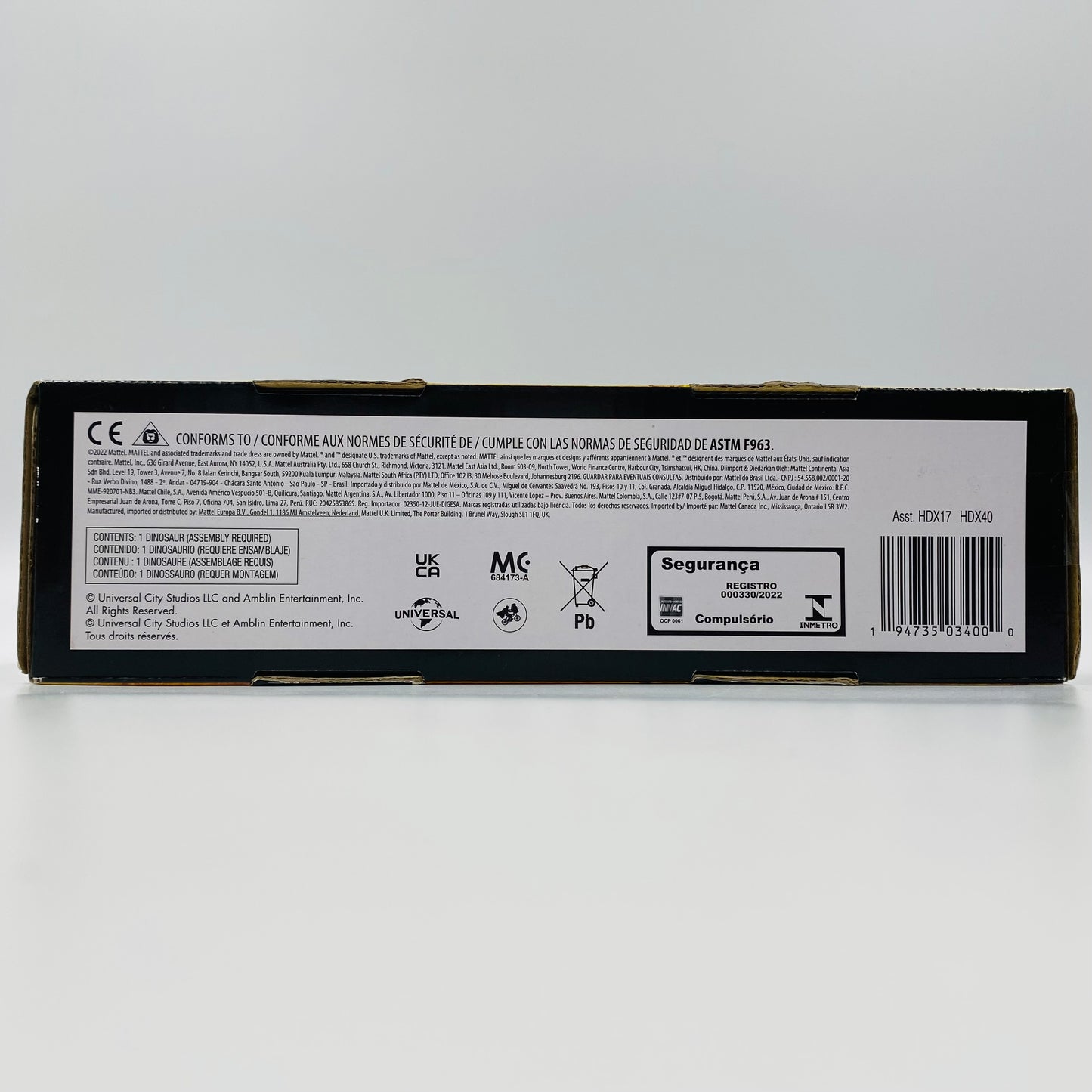 Jurassic World Dominion Roar Strikers Triceratops carded action figure (2022) Mattel