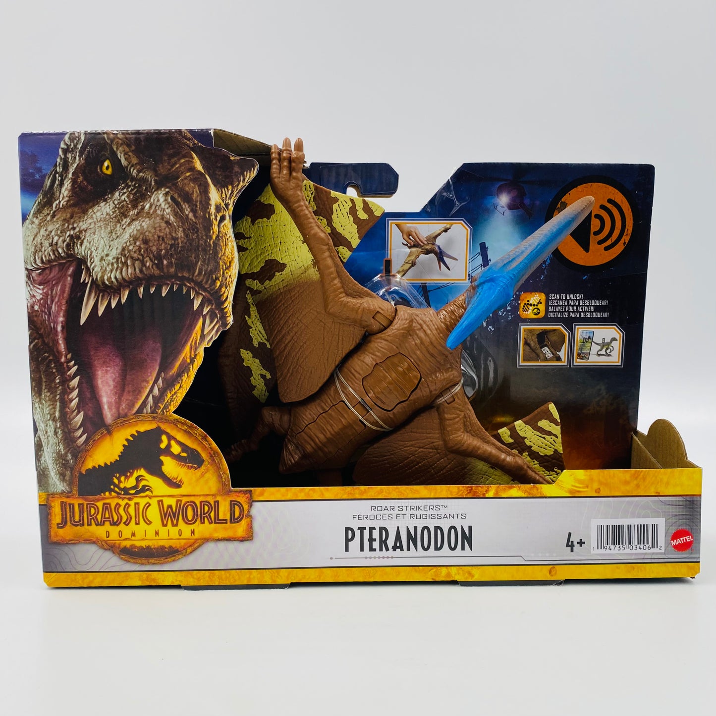 Jurassic World Dominion Roar Strikers Pteranodon carded action figure (2022) Mattel