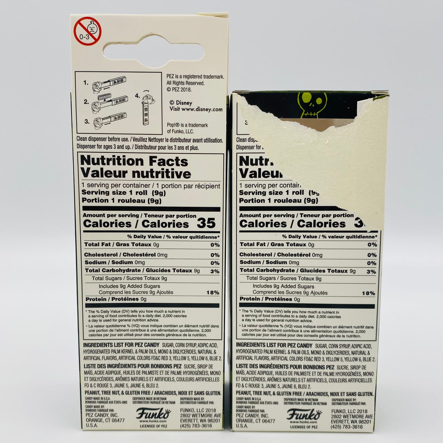 M&PC Pop! + PEZ Dispenser FUN PACK: Disney Nightmare Before Christmas Jack & Sally