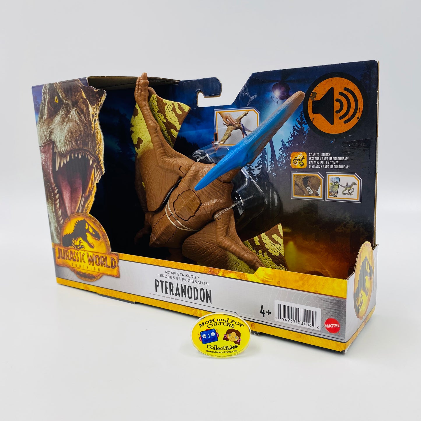 Jurassic World Dominion Roar Strikers Pteranodon carded action figure (2022) Mattel