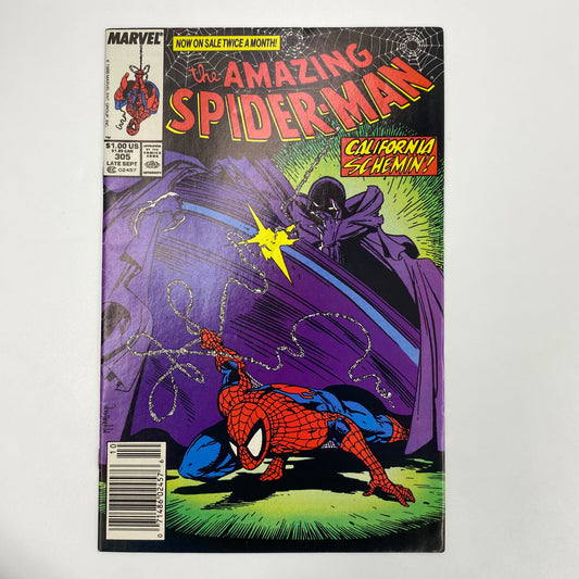 Amazing Spider-Man #305 newsstand edition (1988) Marvel (VG+)
