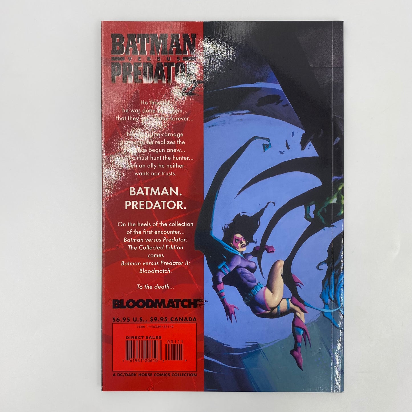 Batman VS Predator II Bloodmatch first printing TP (1995) DC & Dark Horse