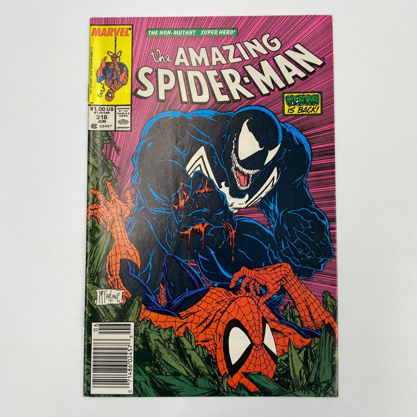 Amazing Spider-Man #316 newsstand edition (1989) Marvel (FN-)