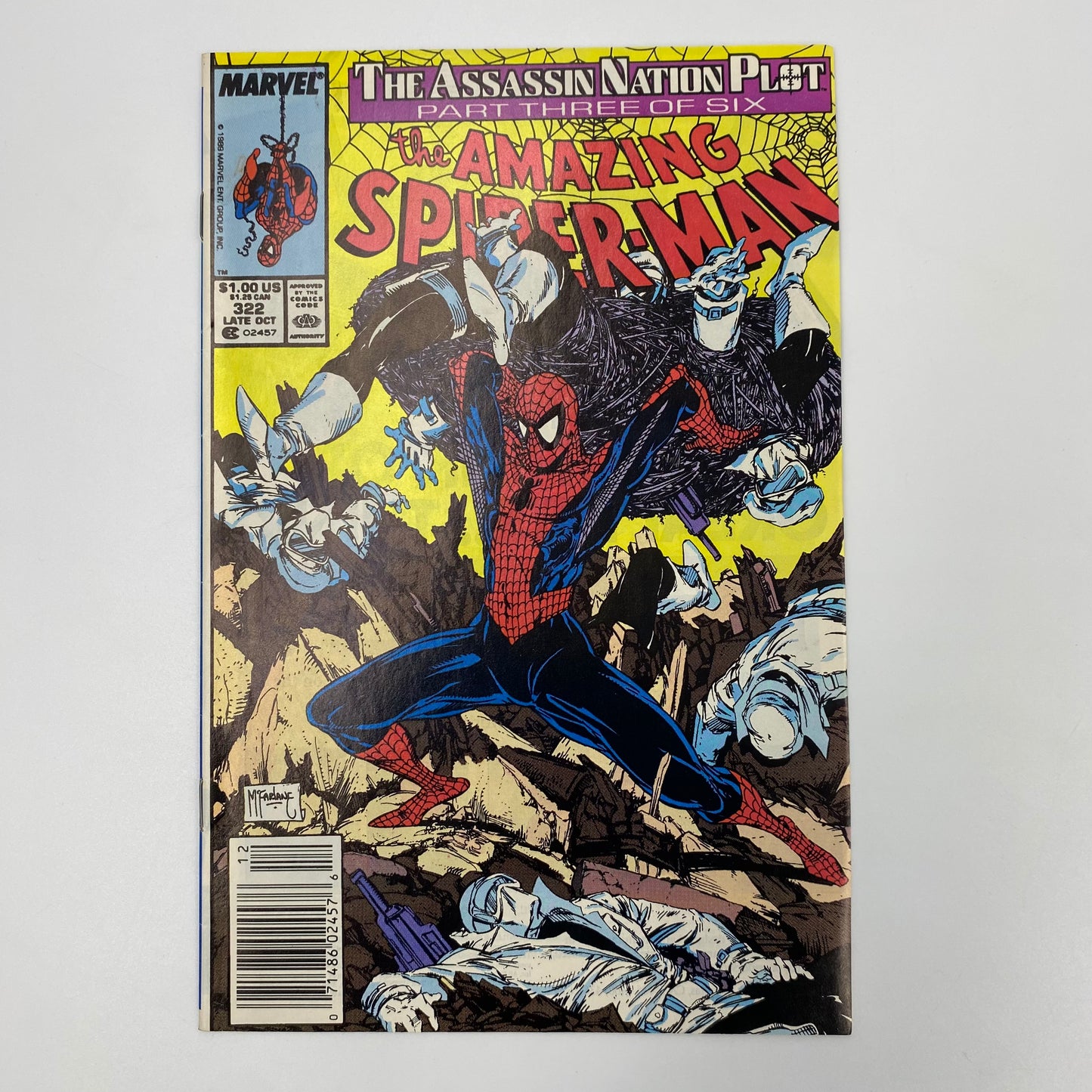 Amazing Spider-Man #320-325 “The Assassination Plot” (1989) Marvel (VG to FN)