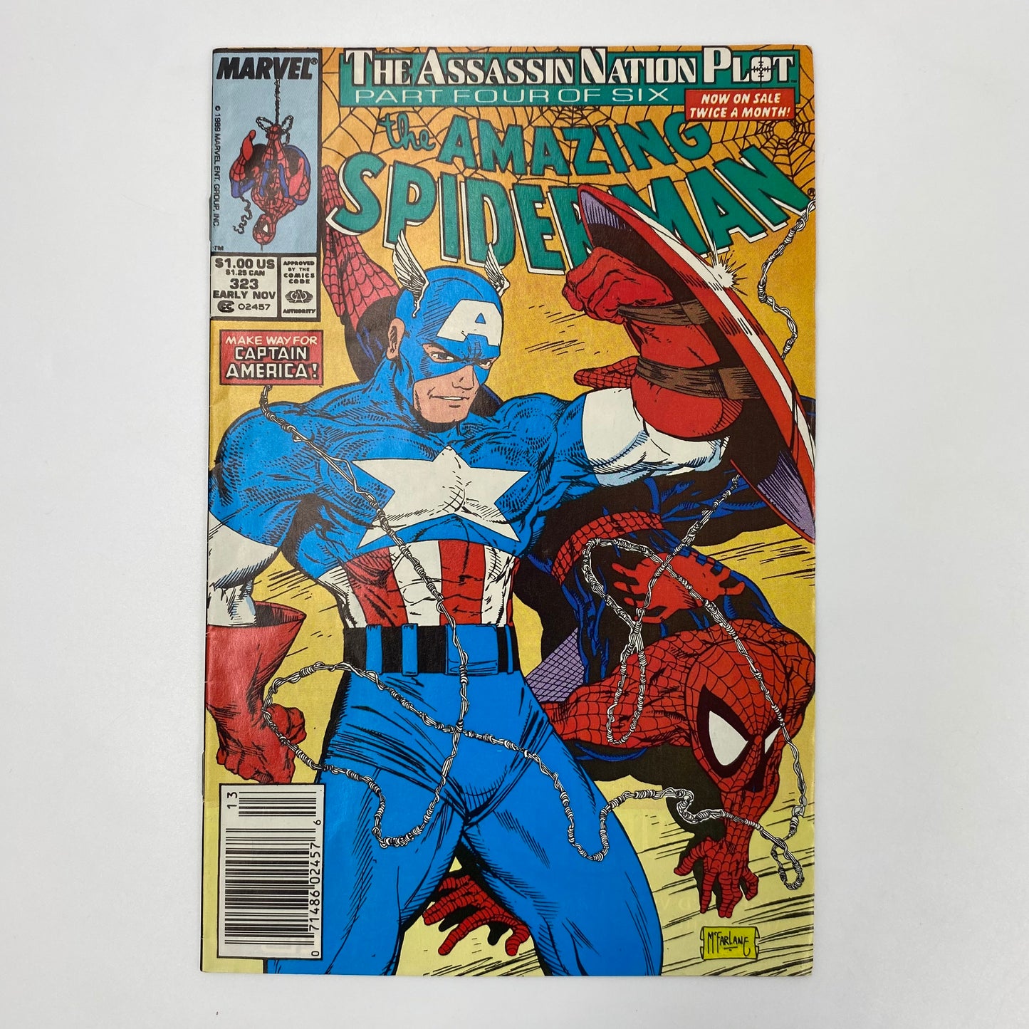 Amazing Spider-Man #320-325 “The Assassination Plot” (1989) Marvel (VG to FN)