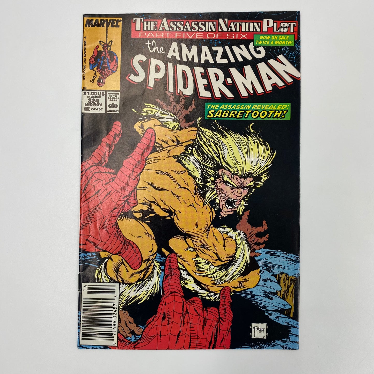 Amazing Spider-Man #320-325 “The Assassination Plot” (1989) Marvel (VG to FN)