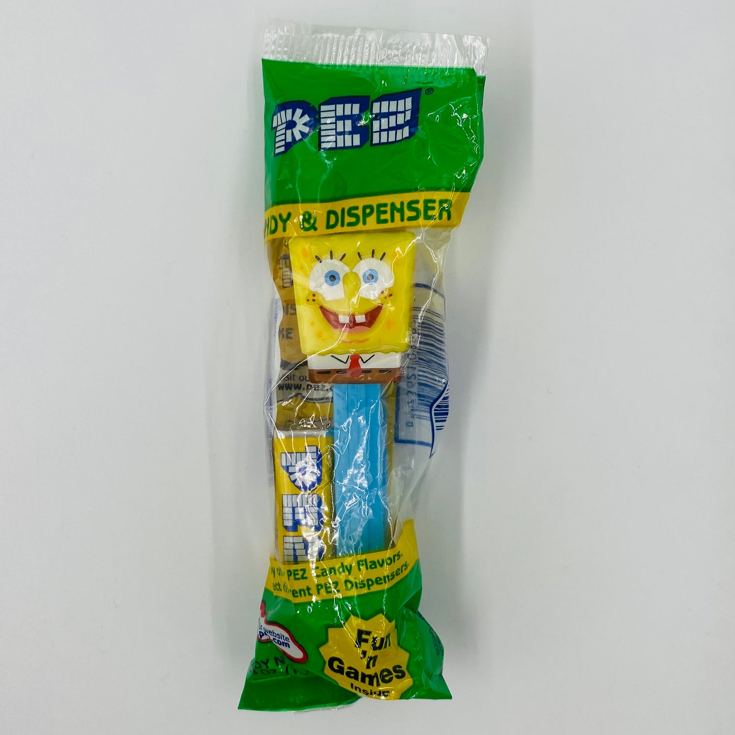 SpongeBob SquarePants blue stem PEZ dispenser (2004) bagged 4.9 Hungary