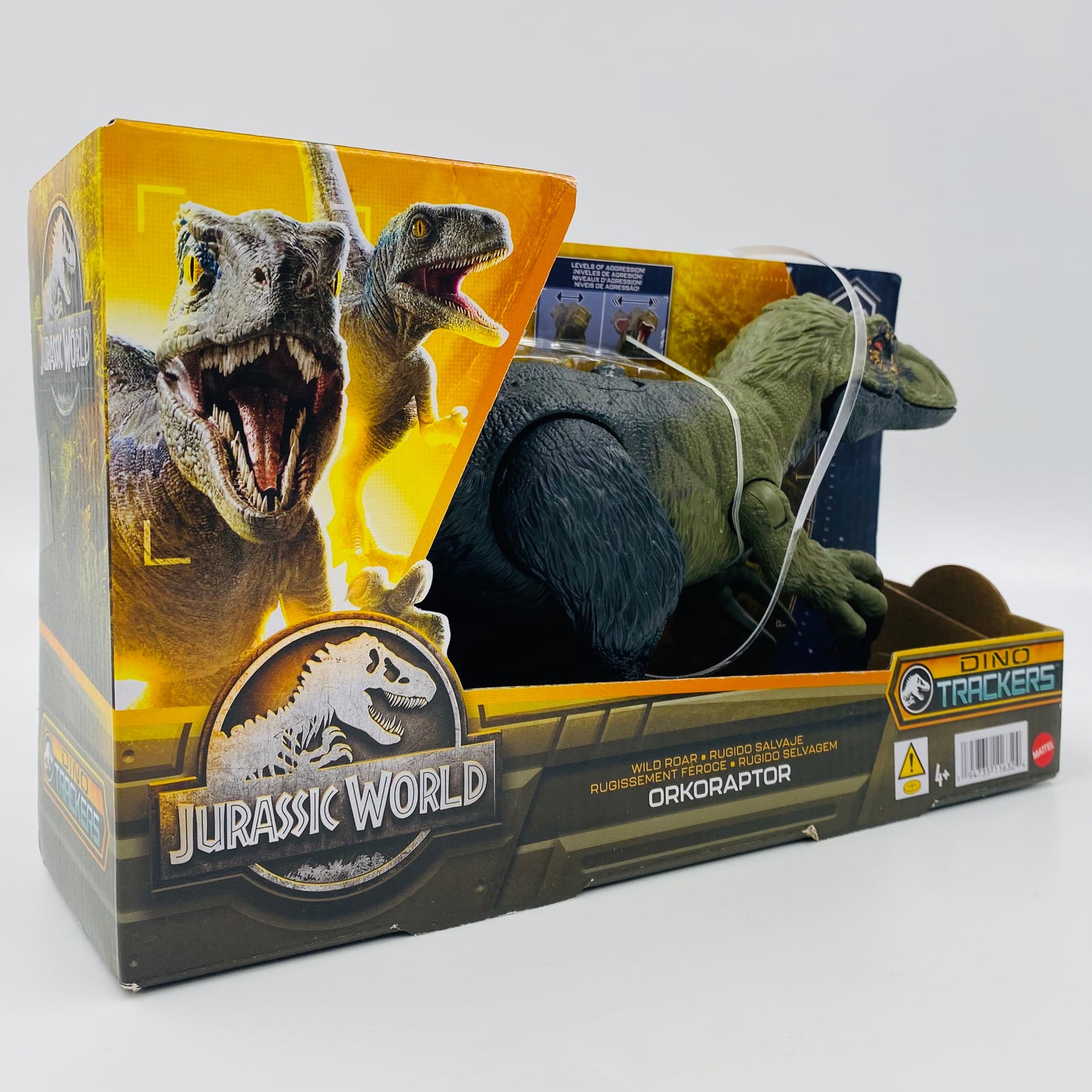 Jurassic World Wild Roar Orkoraptor carded action figure (2023) Mattel