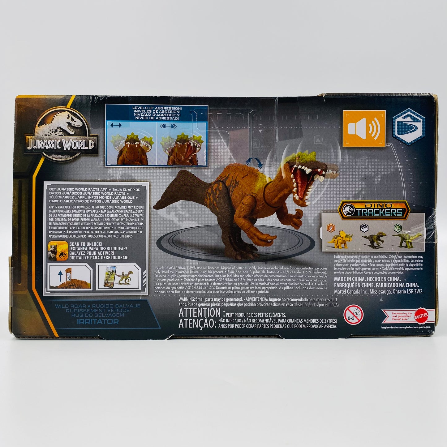 Jurassic World Wild Roar Irritator carded action figure (2023) Mattel