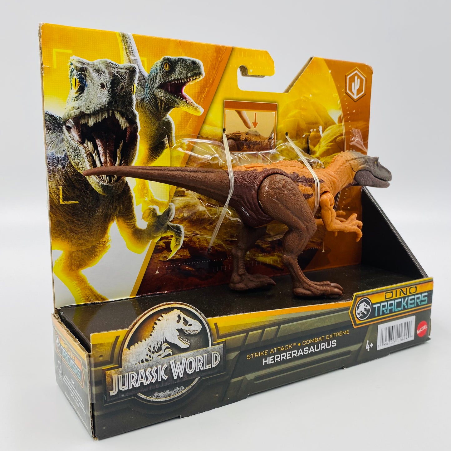Jurassic World Dino Trackers Strike Attack Herrerasaurus carded action figure (2023) Mattel