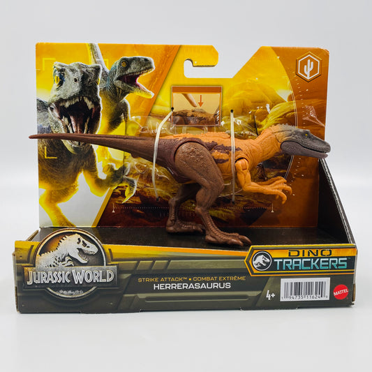 Jurassic World Dino Trackers Strike Attack Herrerasaurus carded action figure (2023) Mattel