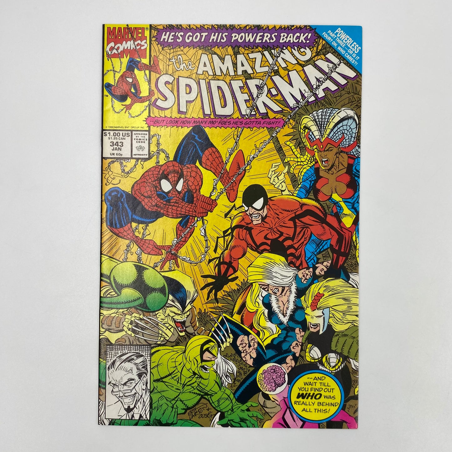 Amazing Spider-Man #341-343 (1990-1991) Marvel (FN, FN+, FN)